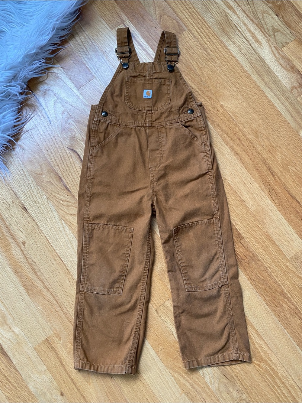 Carhartt Kids Brown Workwear Overalls Unisex Boys 4T